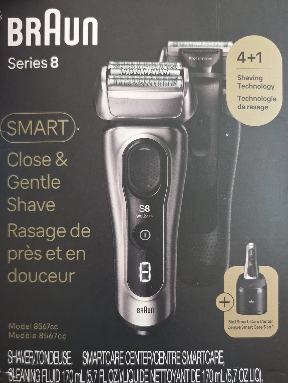Braun Series 8 Electric Razor for Men, with 4+1 Shaving